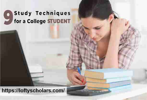 9 Study techniques for a college Student